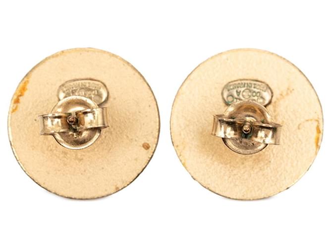 Pendientes Coco Mark Chanel Roja Dorado - vista 2