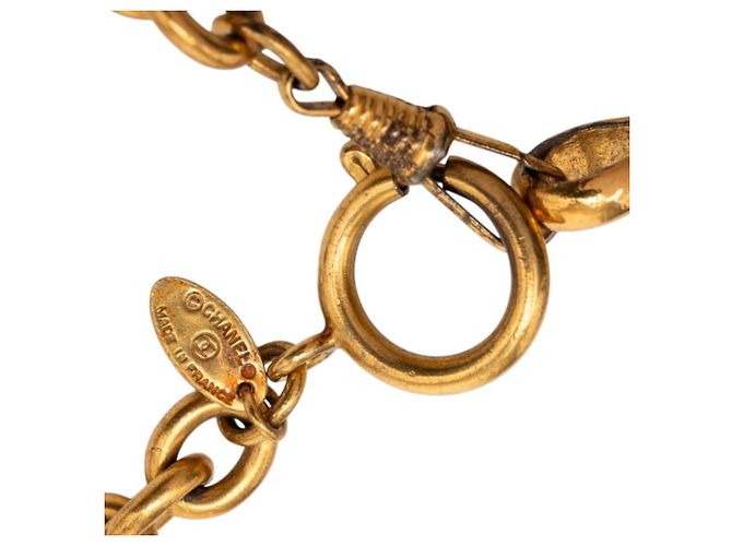 Collana a catena Chanel Matelassé Coco Mark con finitura dorata D'oro - vista 5