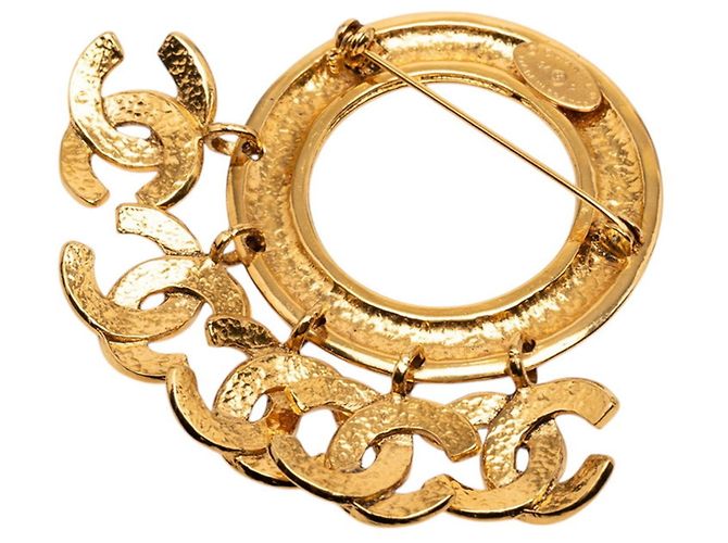 Chanel Coco Mark Vintage Brosche Golden - Ansicht 2