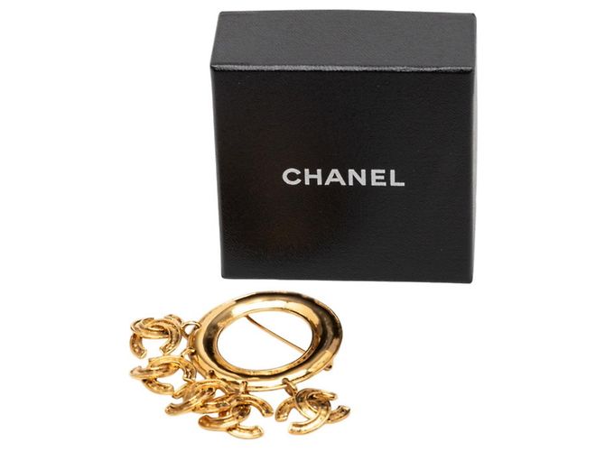 Chanel Coco Mark Vintage Brosche Golden - Ansicht 4