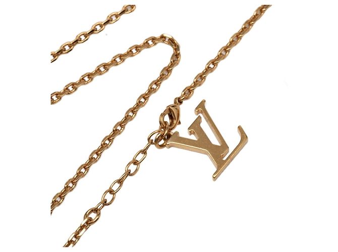 Collana con pendente Gimme Crew Louis Vuitton Rosso D'oro - vista 4