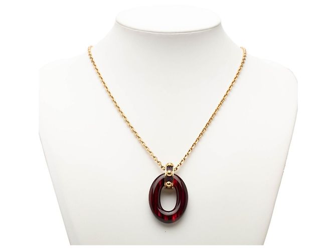 Collana con pendente Gimme Crew Louis Vuitton Rosso D'oro - vista 6