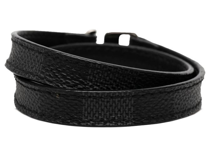 Bracciale Charm Louis Vuitton Damier Graphite Nero - vista 3