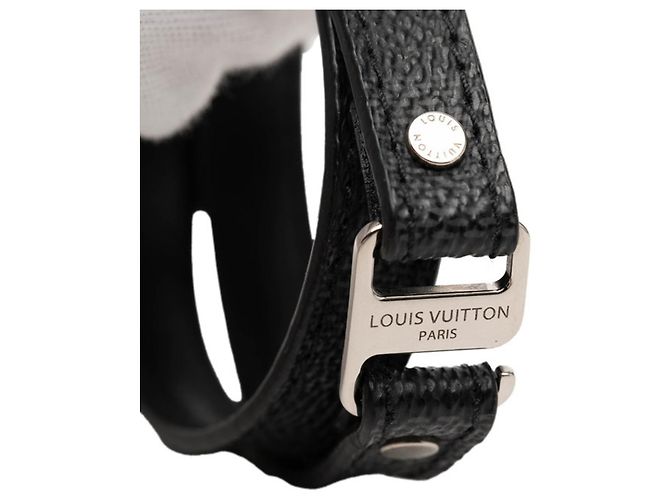 Bracciale Charm Louis Vuitton Damier Graphite Nero - vista 4