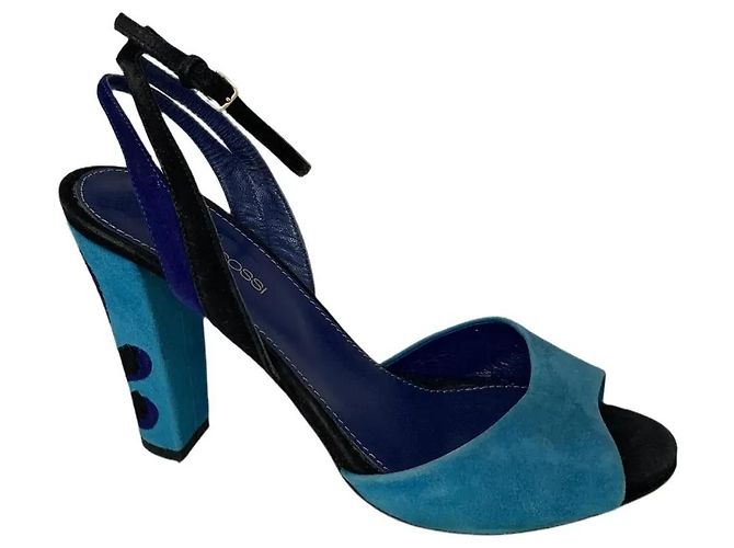 Sergio Rossi Sandalen Blau - Ansicht 2