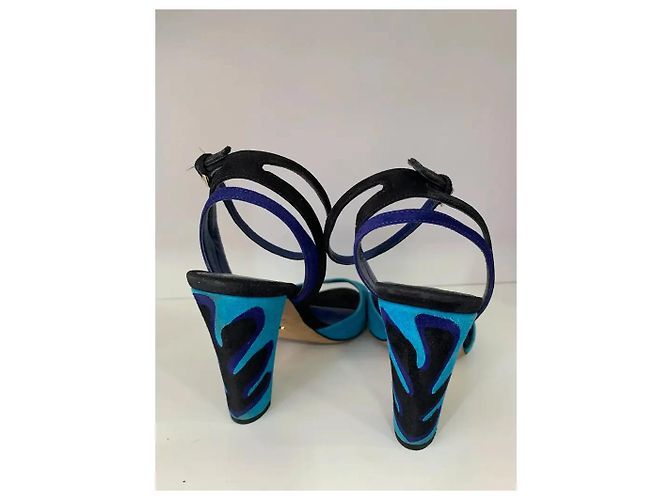 Sergio Rossi Sandalen Blau - Ansicht 4