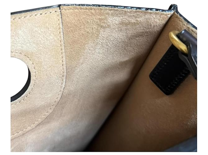 Borsa a Spalla Gucci Ghost Nero Giallo - vista 10