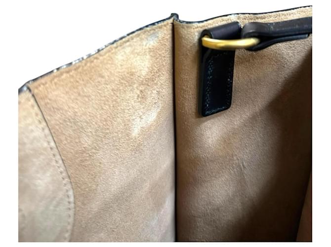 Borsa a Spalla Gucci Ghost Nero Giallo - vista 11