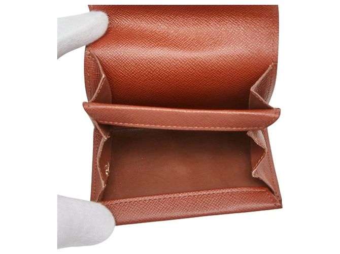 Louis Vuitton Monogram Portemonnaie Plat - Monedero Castaño - vista 6
