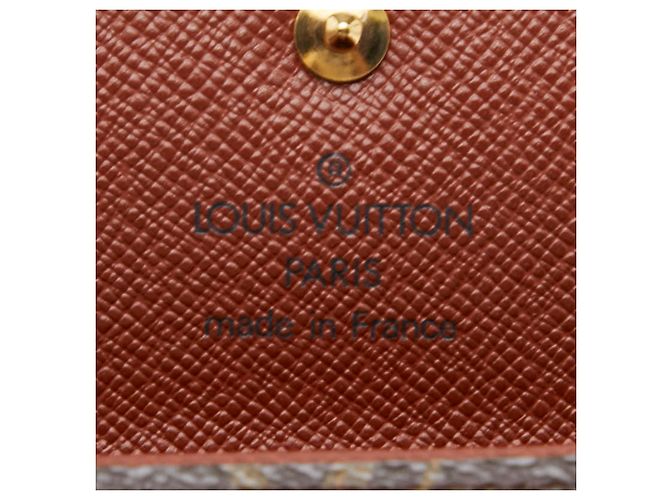 Louis Vuitton Monogram Portemonnaie Plat - Monedero Castaño - vista 7
