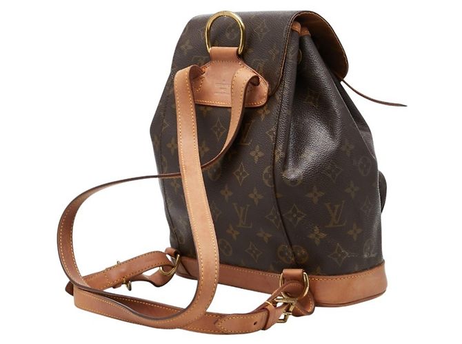 Zaino Louis Vuitton Monogram Montsouris MM Marrone - vista 2