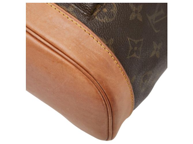 Zaino Louis Vuitton Monogram Montsouris MM Marrone - vista 4