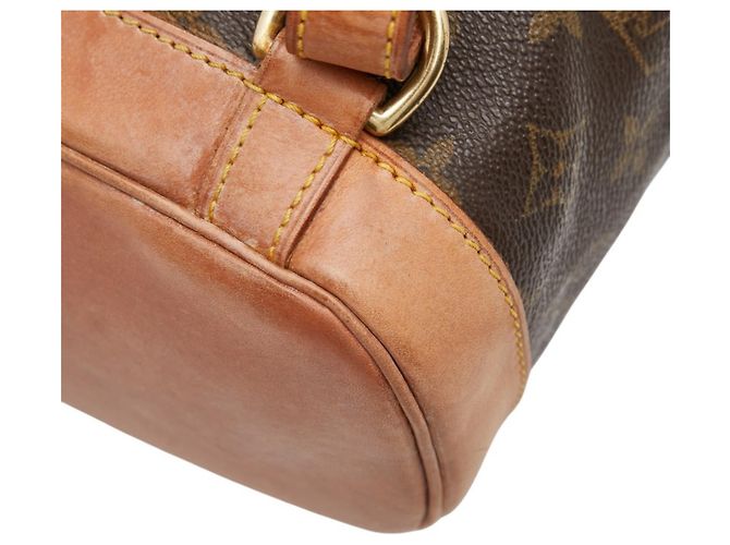 Zaino Louis Vuitton Monogram Montsouris MM Marrone - vista 6