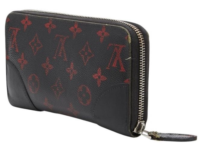 Louis Vuitton Monogram Long Wallet Schwarz Rot - Ansicht 2