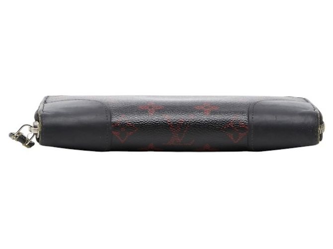 Louis Vuitton Monogram Long Wallet Schwarz Rot - Ansicht 3