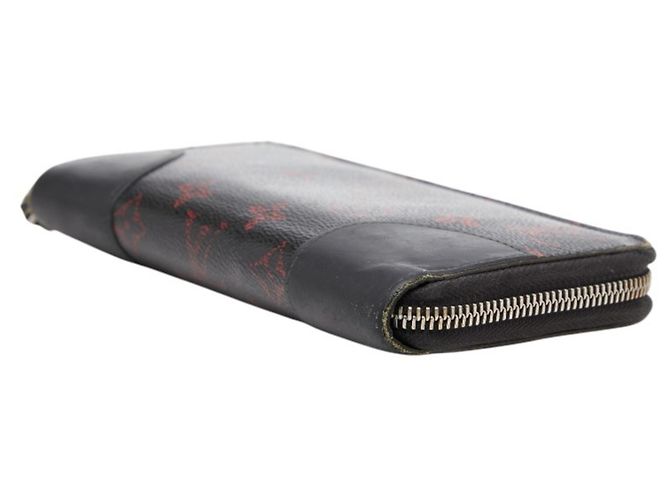 Louis Vuitton Monogram Long Wallet Schwarz Rot - Ansicht 5