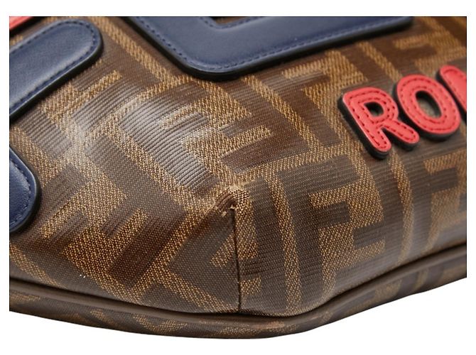 Borsa a tracolla Fendi x Fila Zucca Marrone Multicolore - vista 5