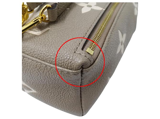 Borsa Louis Vuitton Bicolor Monogram Empreinte Multicolore Beige - vista 11