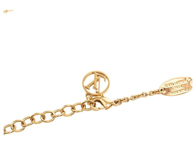 Collana con pendente Louis Vuitton Essential V Chain D'oro - vista 4