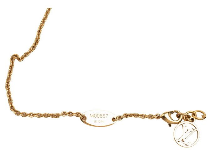 Collana con pendente Louis Vuitton Essential V Chain D'oro - vista 6