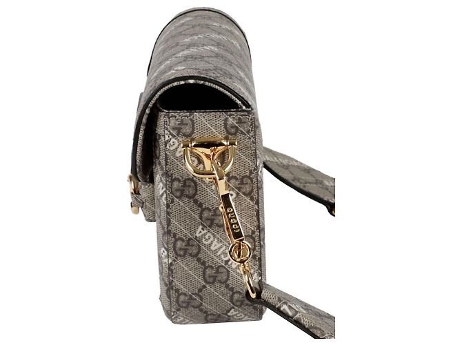 Horsebit 1955 Gucci Mini borsa a tracolla a spalla Horsebit Hacker Project Marrone - vista 3