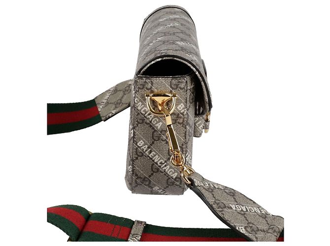 Horsebit 1955 Gucci Mini borsa a tracolla a spalla Horsebit Hacker Project Marrone - vista 5