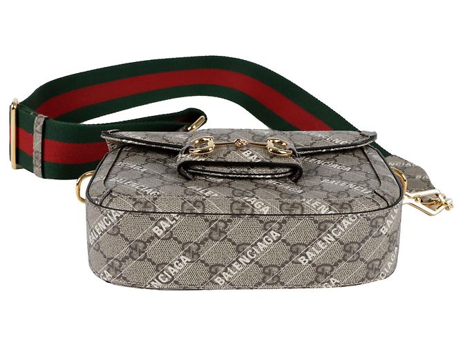 Horsebit 1955 Gucci Mini borsa a tracolla a spalla Horsebit Hacker Project Marrone - vista 6