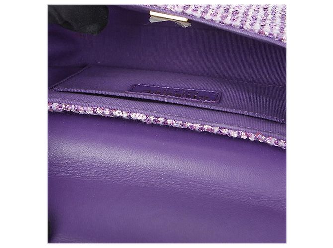 Chanel Borsa a tracolla Tote Cc Logo Small Porpora - vista 9