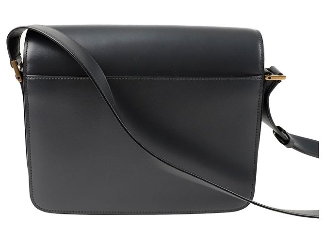 Saint Laurent Le Saddle Shoulder Crossbody Bag Gris - vue 4