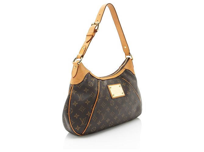 Borsa a Spalla Louis Vuitton Monogram Canvas Thames GM Marrone - vista 2