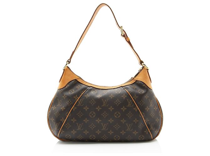 Borsa a Spalla Louis Vuitton Monogram Canvas Thames GM Marrone - vista 3