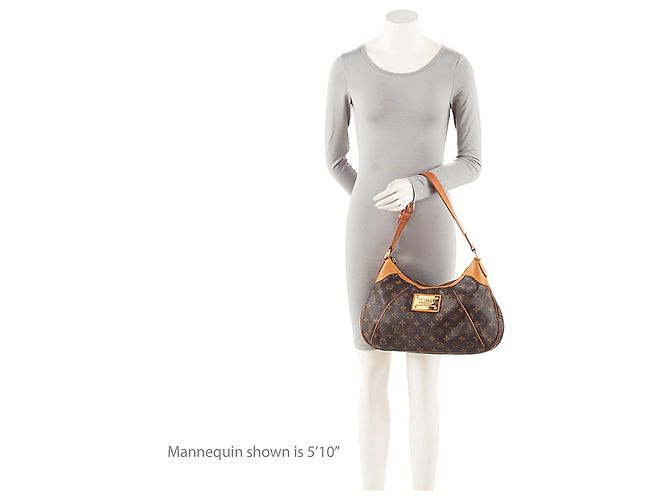 Borsa a Spalla Louis Vuitton Monogram Canvas Thames GM Marrone - vista 5