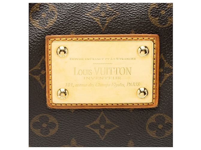 Borsa a Spalla Louis Vuitton Monogram Canvas Thames GM Marrone - vista 9