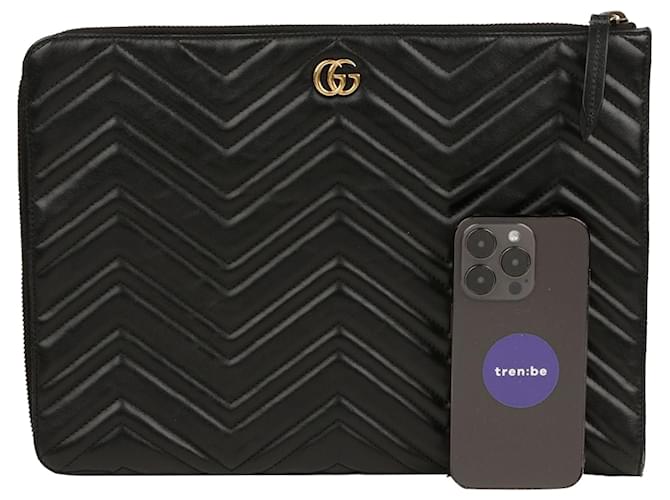 Gucci Gg Marmont Clutch Bag Schwarz - Ansicht 10