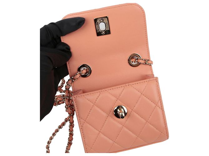 Trendy CC Chanel Bolso bandolera mini Cc de tendencia Rosa - vista 9