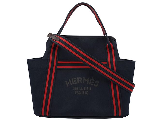 Hermès Borsa per la Cura del Grooming Tote Shoulder Bag Blu - vista 2
