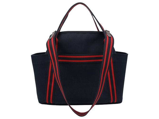Hermès Borsa per la Cura del Grooming Tote Shoulder Bag Blu - vista 3