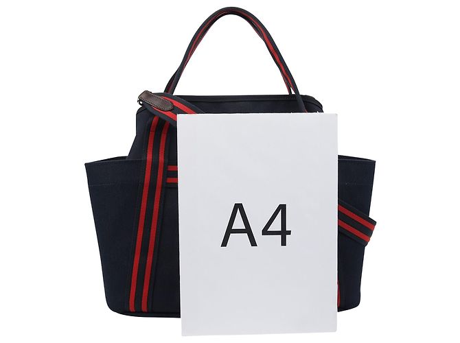 Hermès Borsa per la Cura del Grooming Tote Shoulder Bag Blu - vista 7