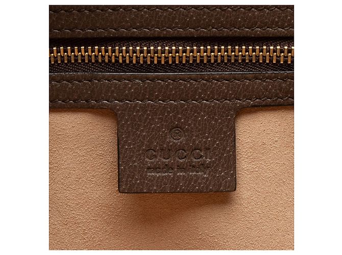 Sac Tote Large Gucci GG Supreme Ophidia Marrom Bege - vista 8