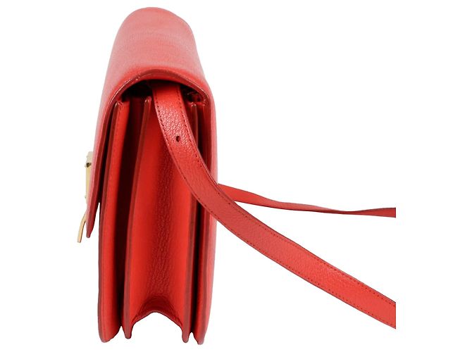 Céline Classic Box Medium Schultertasche Rot - Ansicht 4