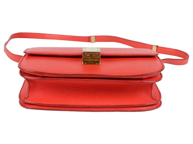 Céline Classic Box Medium Schultertasche Rot - Ansicht 8