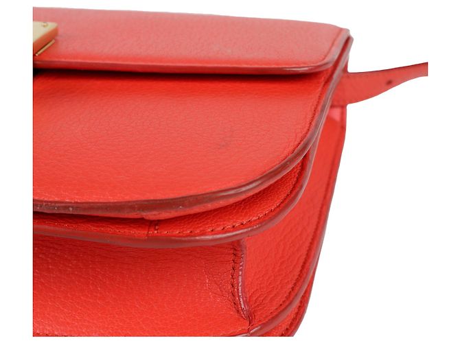 Céline Classic Box Medium Schultertasche Rot - Ansicht 9
