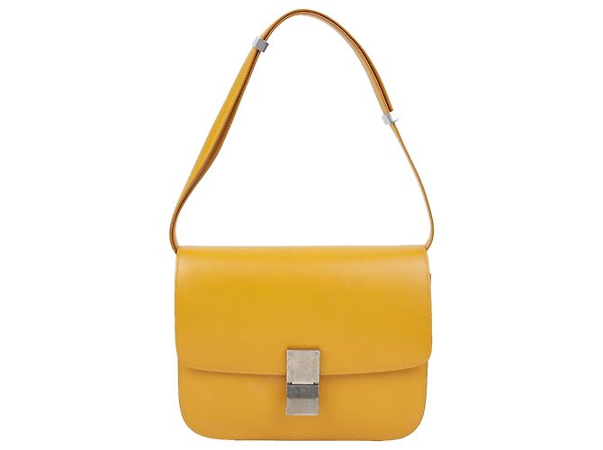 Céline Borsa a Spalla Classic Box Medium Giallo - vista 2