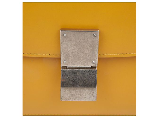 Céline Borsa a Spalla Classic Box Medium Giallo - vista 3