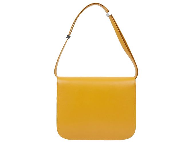 Céline Borsa a Spalla Classic Box Medium Giallo - vista 5