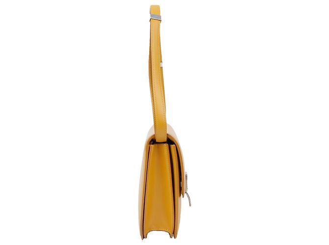 Céline Borsa a Spalla Classic Box Medium Giallo - vista 7