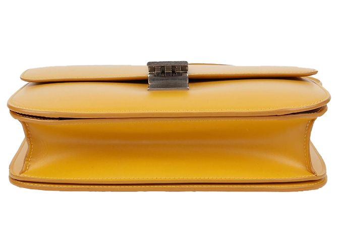 Céline Borsa a Spalla Classic Box Medium Giallo - vista 8