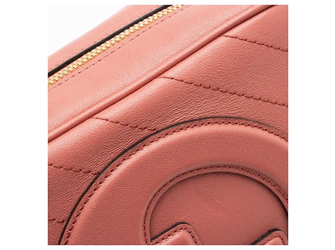 Piccola borsa a tracolla Blondie in pelle di vitello Gucci Rosa - vista 10