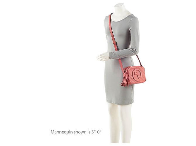 Piccola borsa a tracolla Blondie in pelle di vitello Gucci Rosa - vista 5