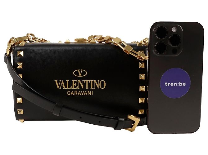 Valentino Garavani Bolsa de ombro Alcove Rockstud Preto - vista 10